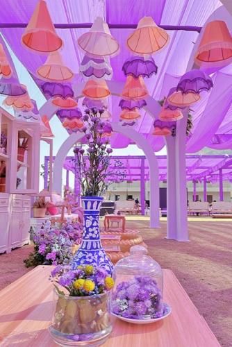 Lavender Theme Haldi Event