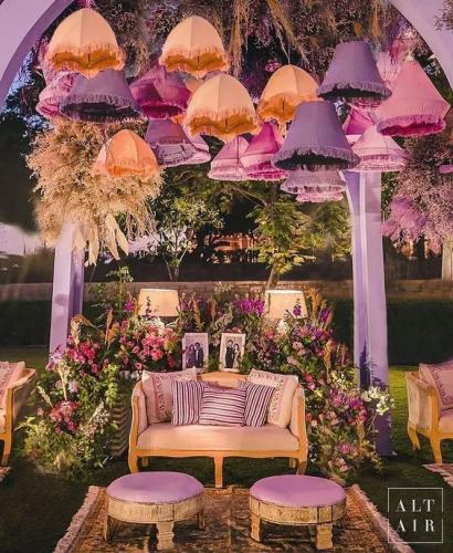 Lavender Theme Haldi Event