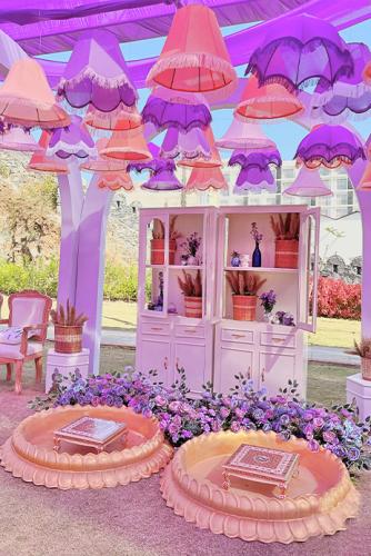 Lavender Theme Haldi Event