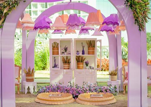 Lavender Theme Haldi Event